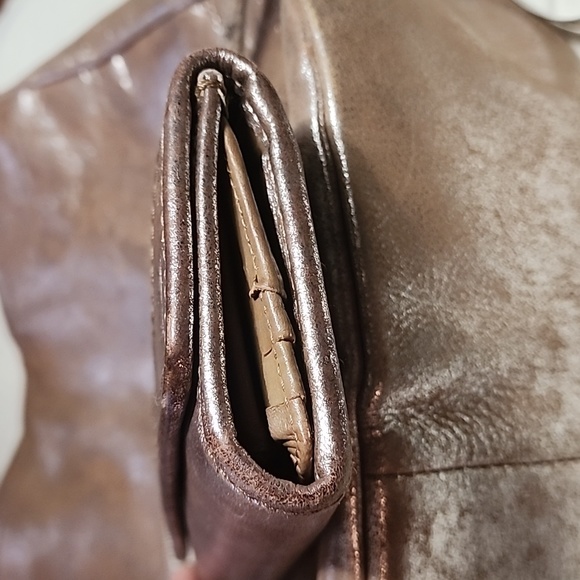 Frye Leather Melissa Metallic Wallet - Picture 4 of 7